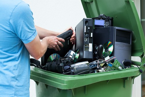 Office clearance services handling electronics disposal